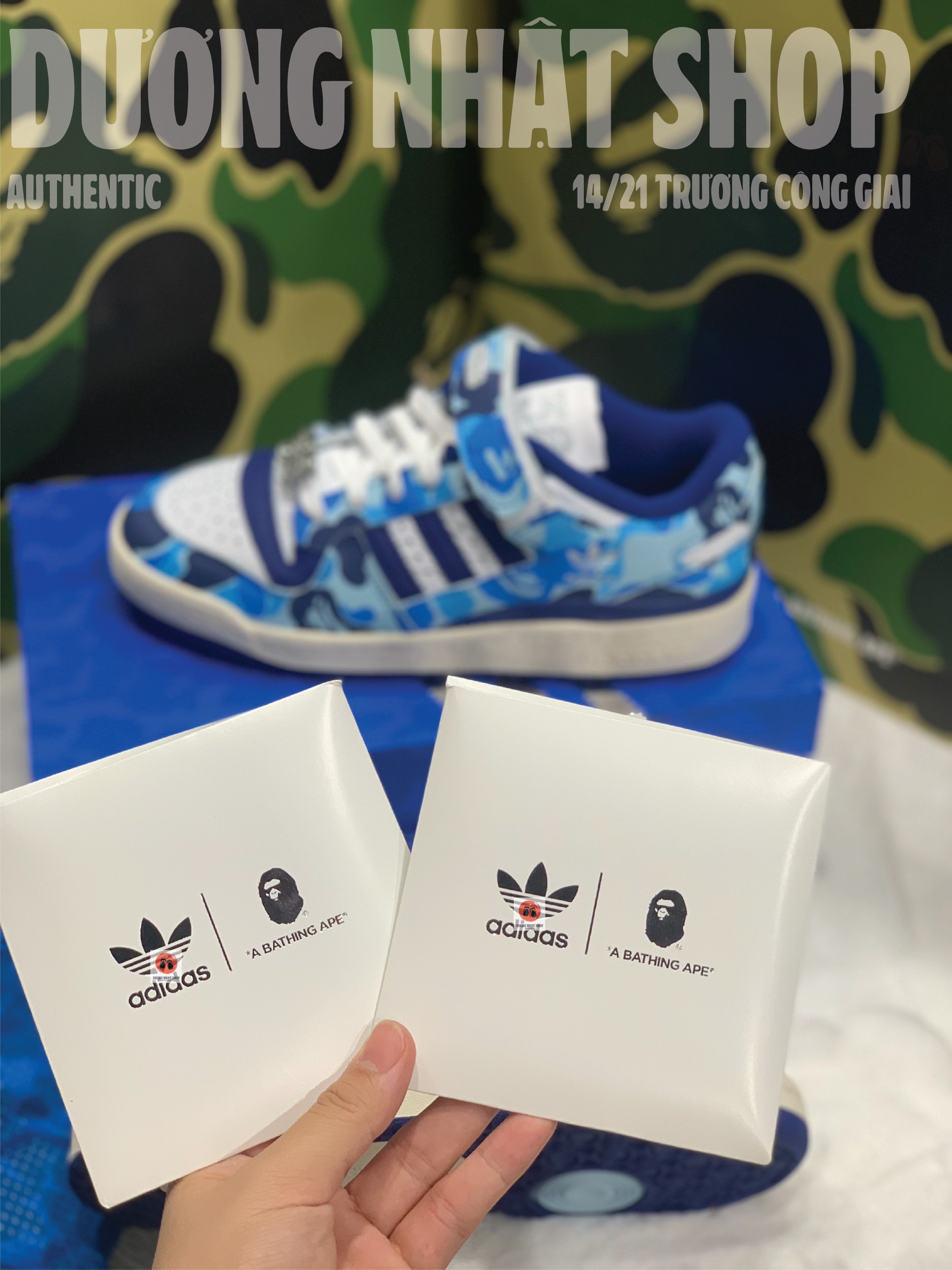 BAPE X ADIDAS FORUM BAPE ABC CAMO M - Hình ảnh 2