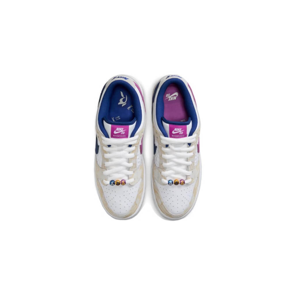 Rayssa Leal × Nike SB Dunk Low PRM "Pure Platinum and Vivid Purple" FZ5251-001 - Hình ảnh 3