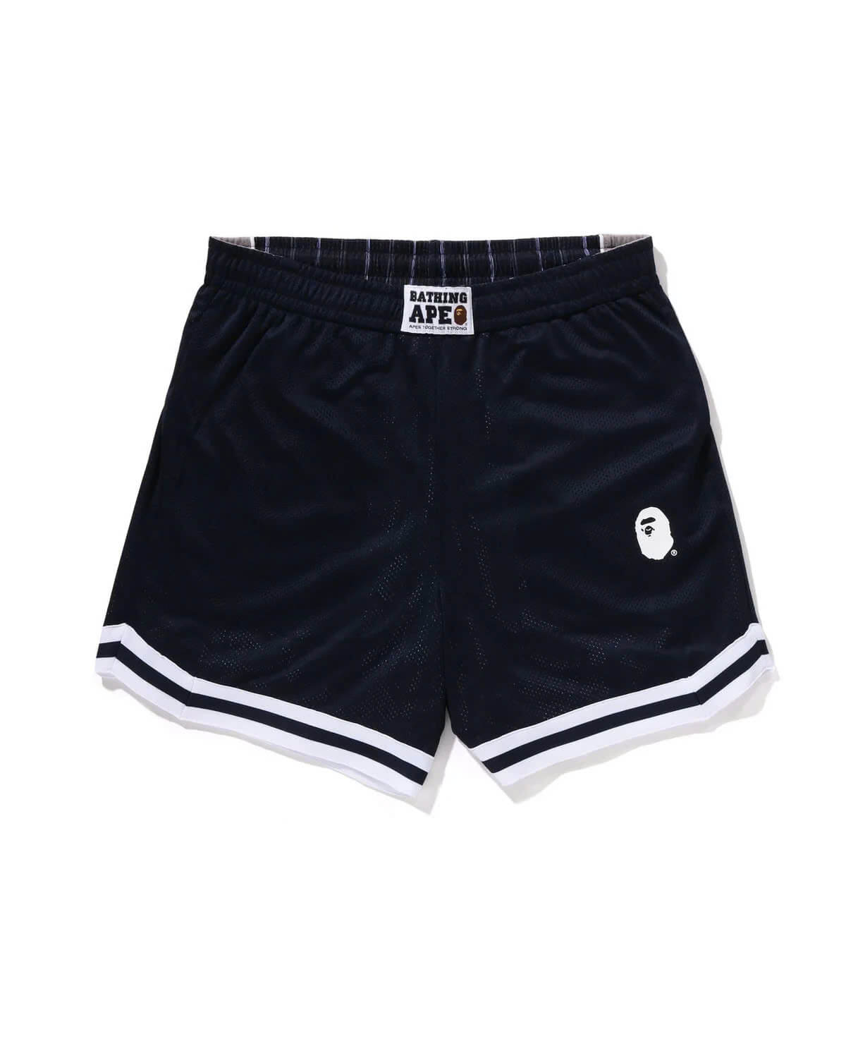 A BATHING APE Men Shorts Multilogo Reversible Relaxed Fit Sweat Shorts Navy - Hình ảnh 3