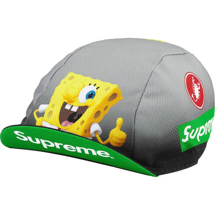 Supreme x SpongeBob SquarePants Castelli Cycling Cap "Black"