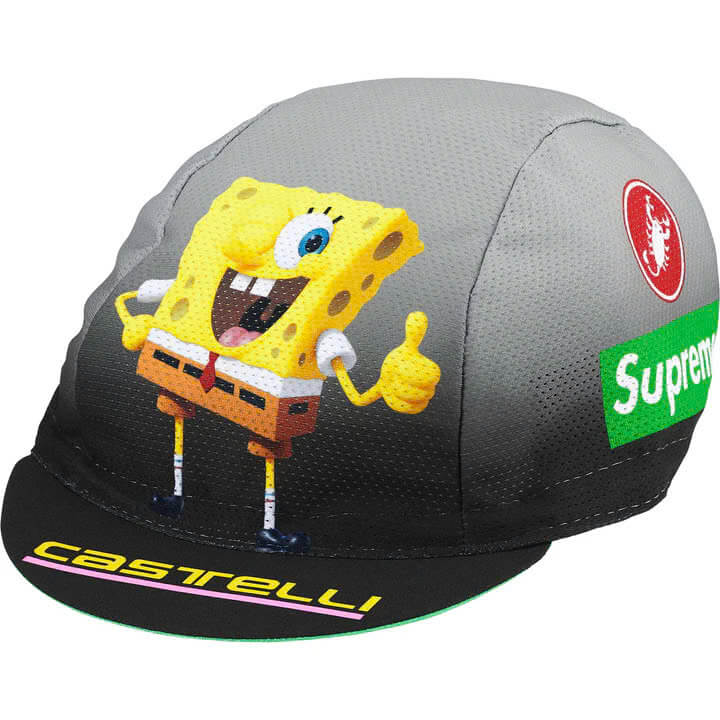 Supreme x SpongeBob SquarePants Castelli Cycling Cap "Black" - Hình ảnh 2