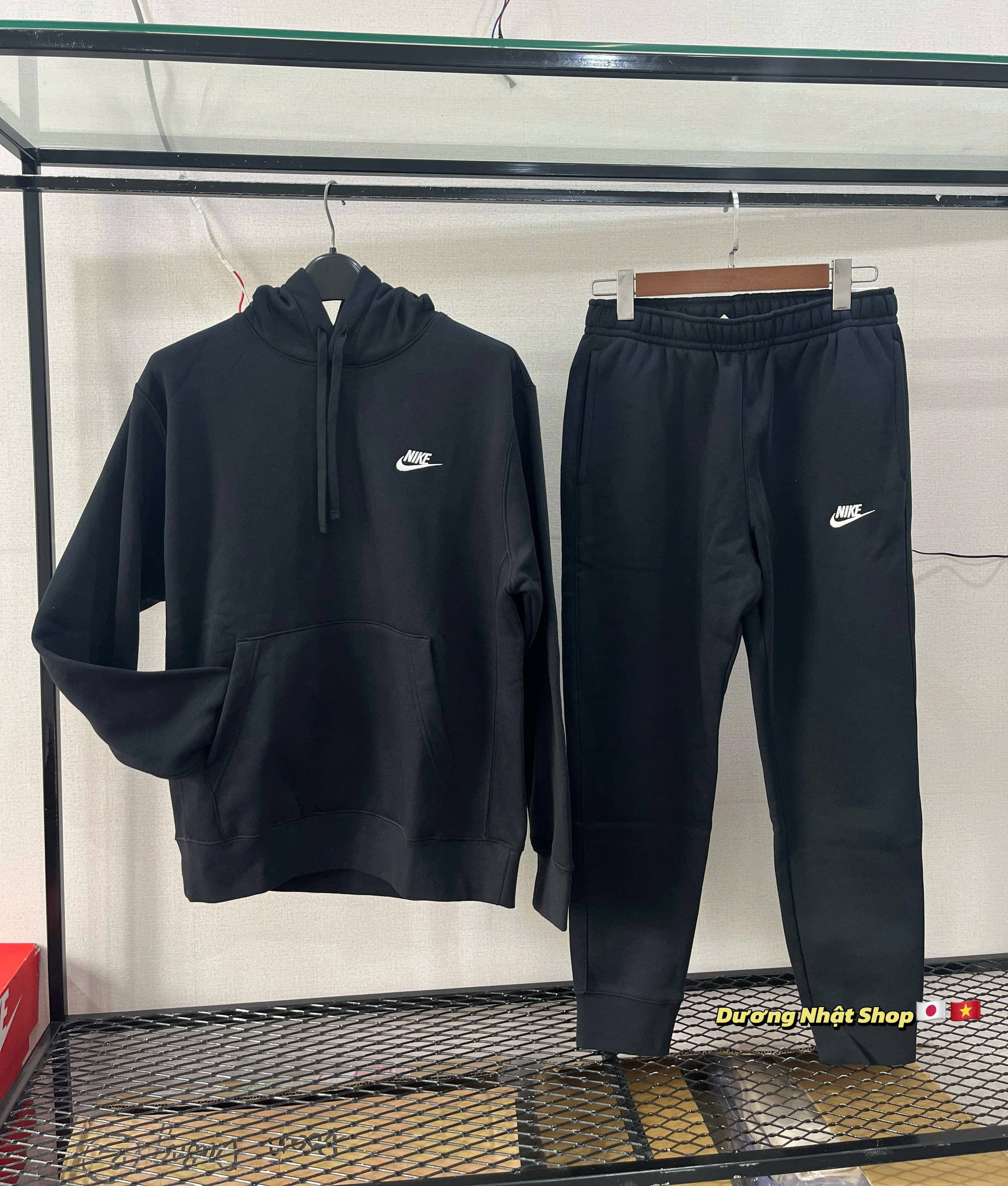 Sét hoodie nỉ Nike Sportswear Club BV2655-010 BV2672-010